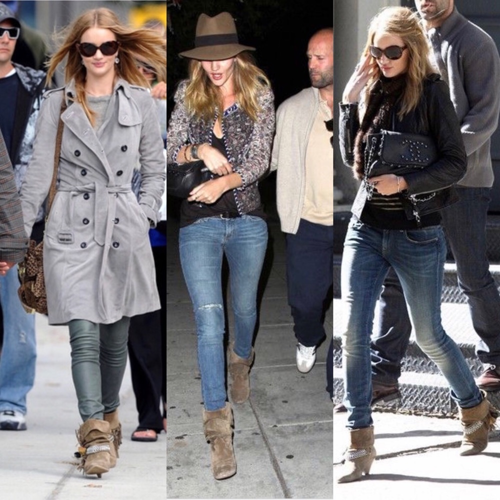ISABEL MARANT Fringe Boho Dana Boots Cowgirl Suede